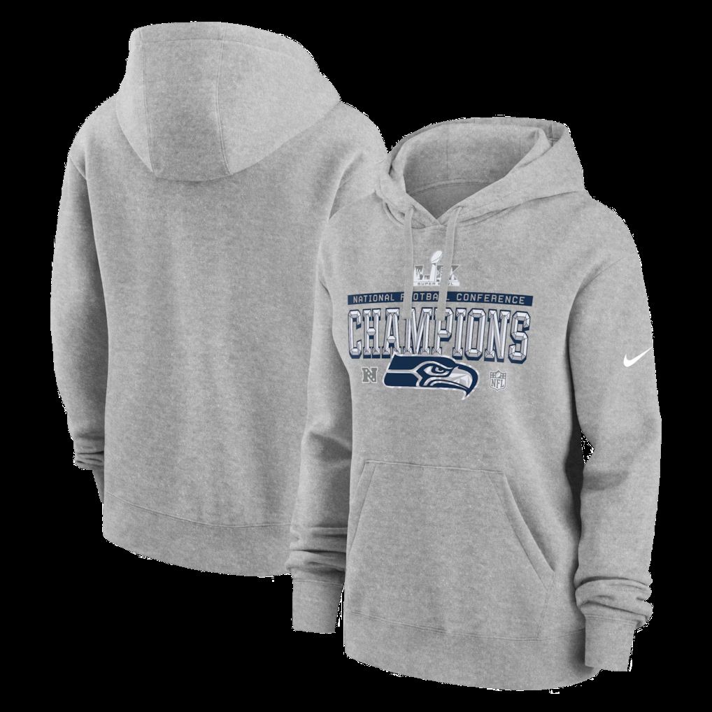 Men 2026 NFL Seattle Seahawks hoodie grey 0019